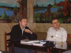 Слушатели Зимнего института И.А. Истомин (Москва) и Н.А. Генык (Ивано-Франковск, Украина).